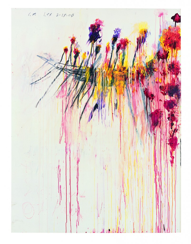 Coronation of Sesostris, 2000 Part V : Acrylique, crayon à la cire, mine de plomb sur toile 206,1 x 156,5 cm Pinault Collection © Cy Twombly Foundation, courtesy Pinault Collection