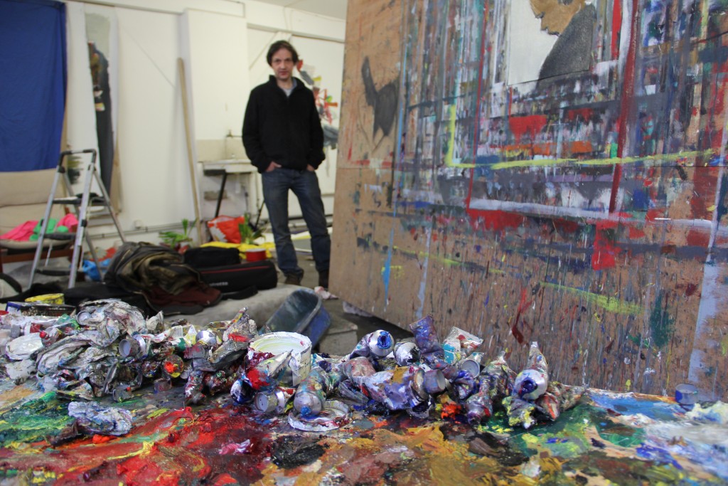 Damien Cabanes à l'atelier @ouvretesyeux