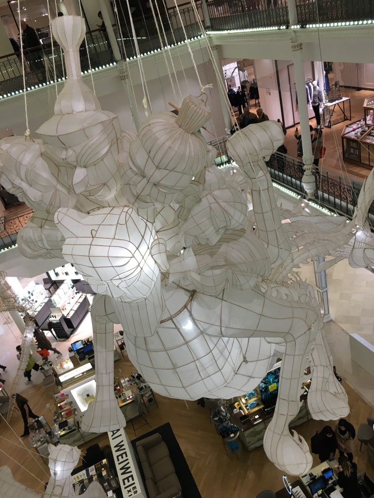 Ai Weiwei au Bon Marché, photo Christine Barbe