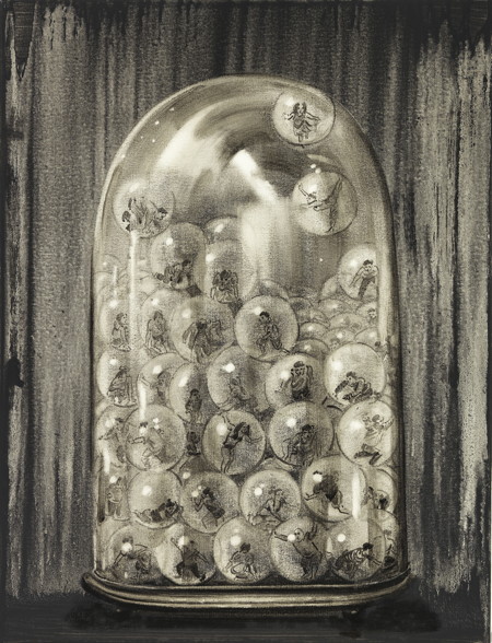 Exhibition view of "Black Light", Galerie Nathalie Obadia, Paris, 2016